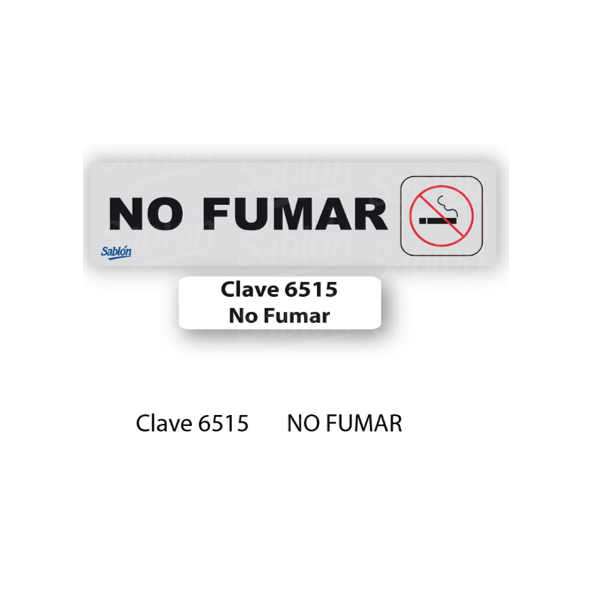 SENAL DE NO FUMAR 6515